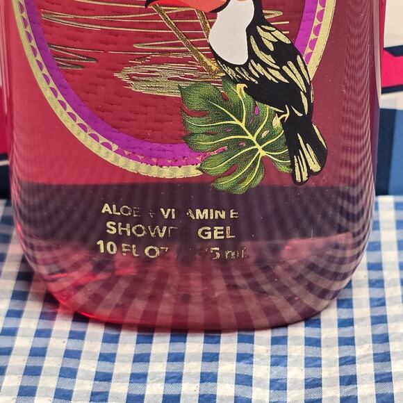 BBW Pink Pineapple Sunrise Aloe & Vitamin E Shower Gel 10 oz. Body Care Wash - Picture 2 of 3